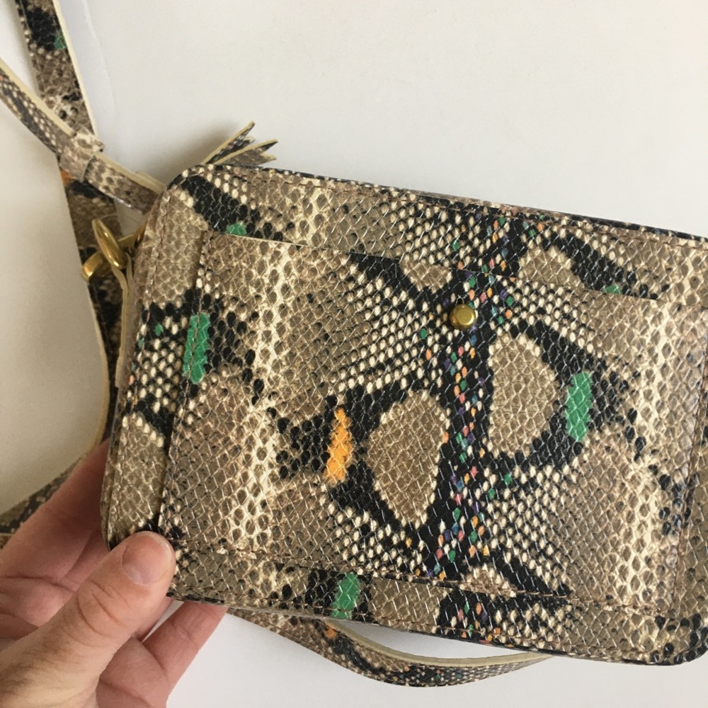 Madewell Beige Snake-Print Crossbody with Multicolor Accents - Picture 11 of 12